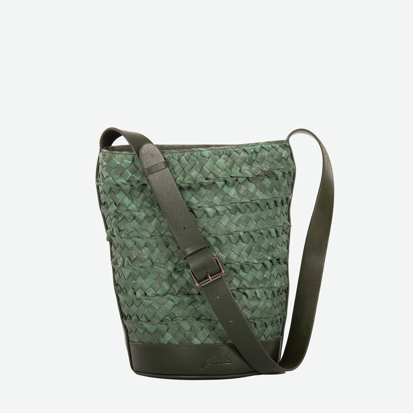 Emery Woven Leather Shoulder Bag