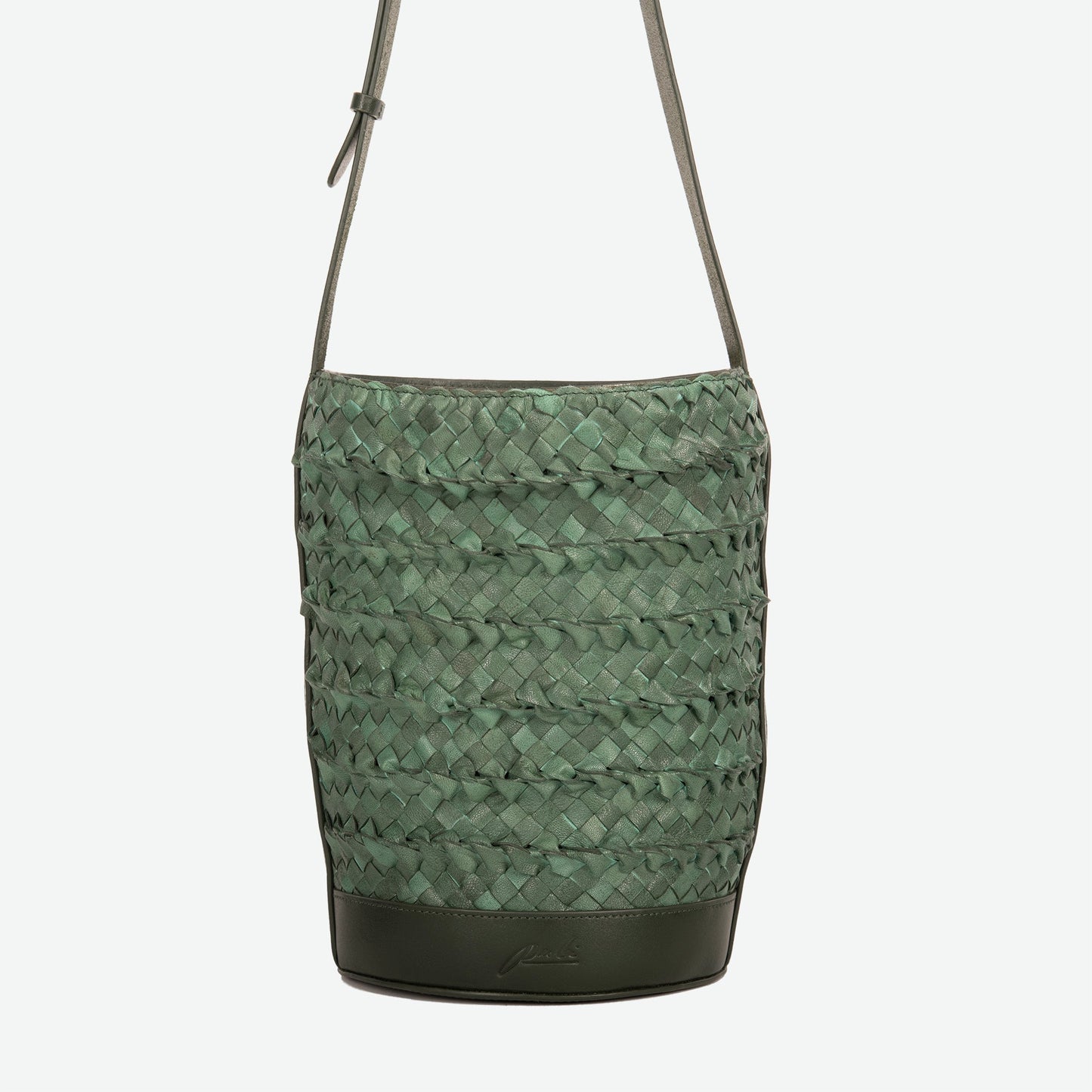 Emery Woven Leather Shoulder Bag