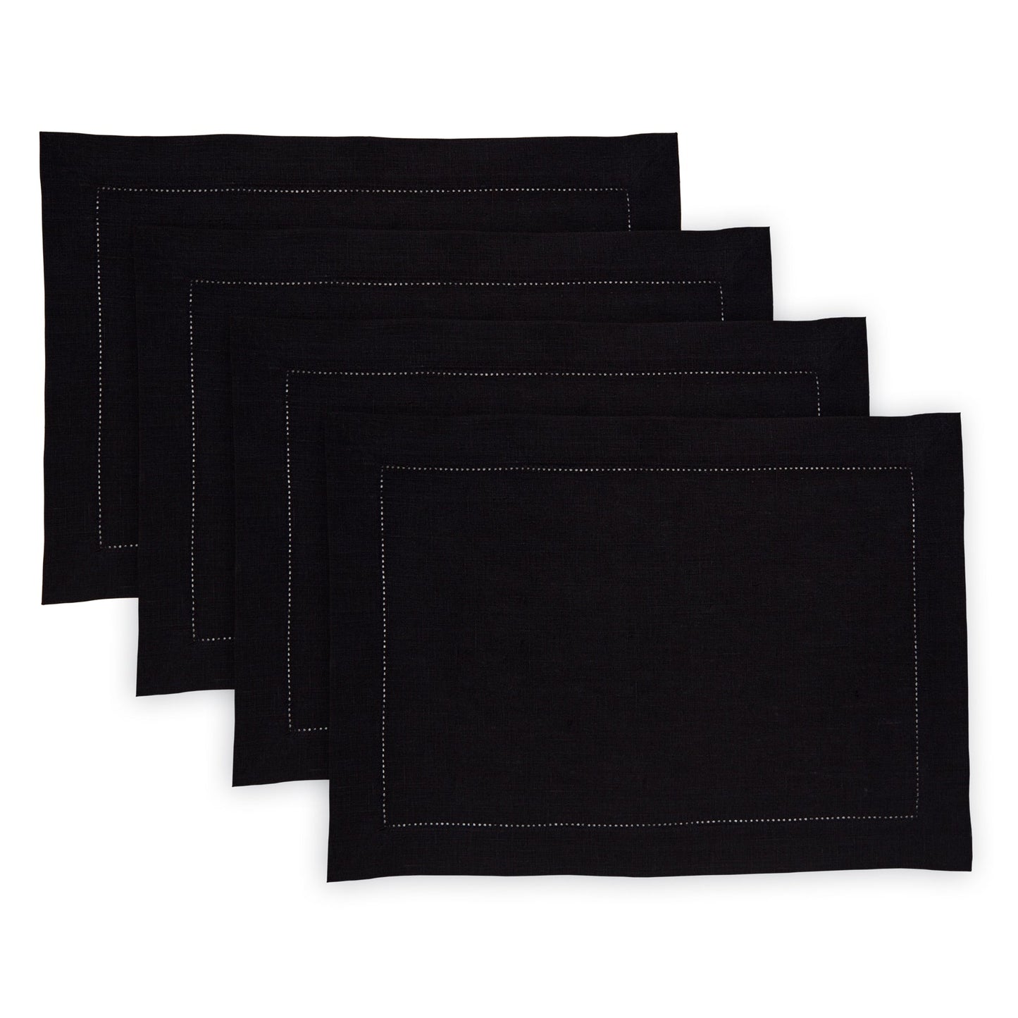 Medium Weight Hemstitch Placemats, Set of 4