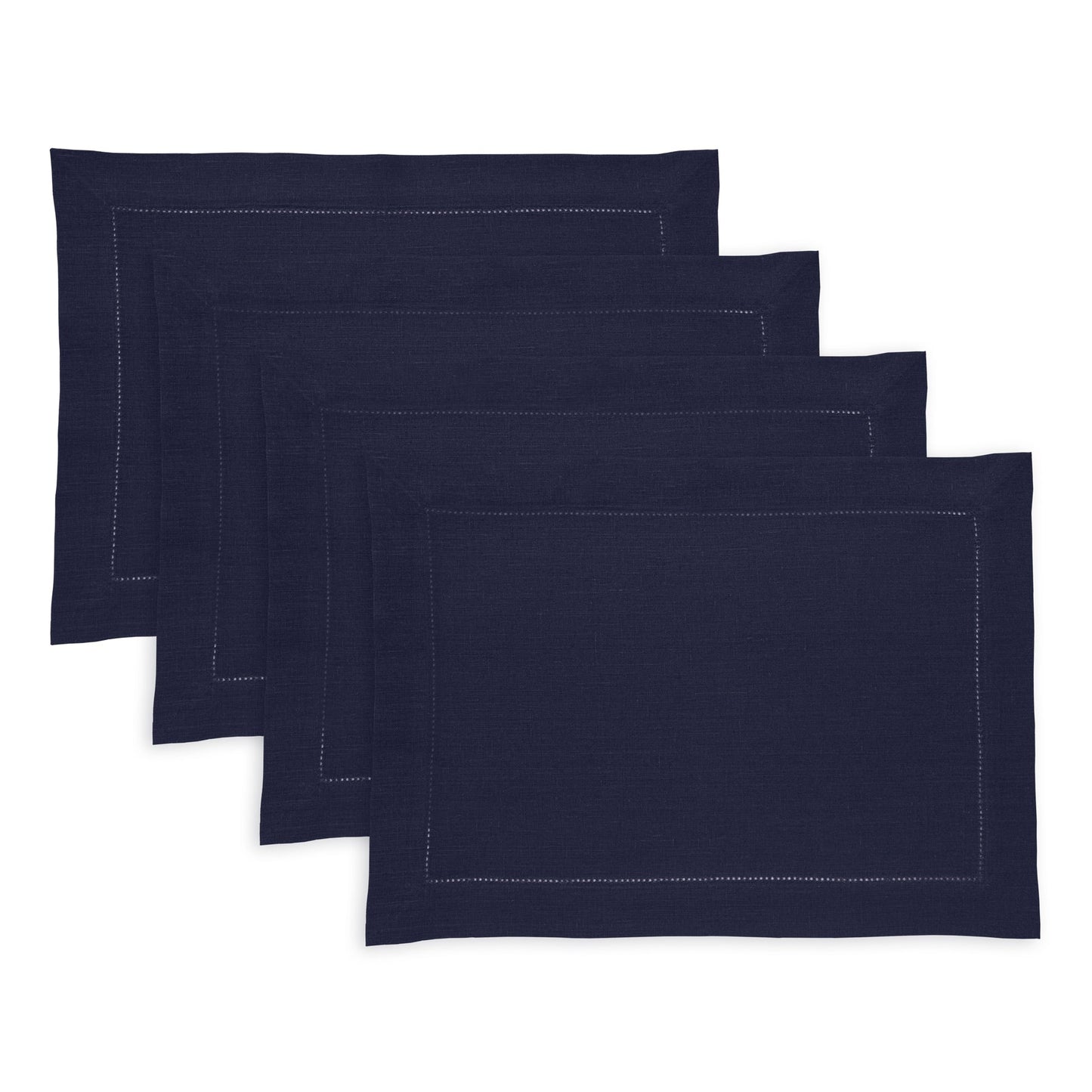 Medium Weight Hemstitch Placemats, Set of 4