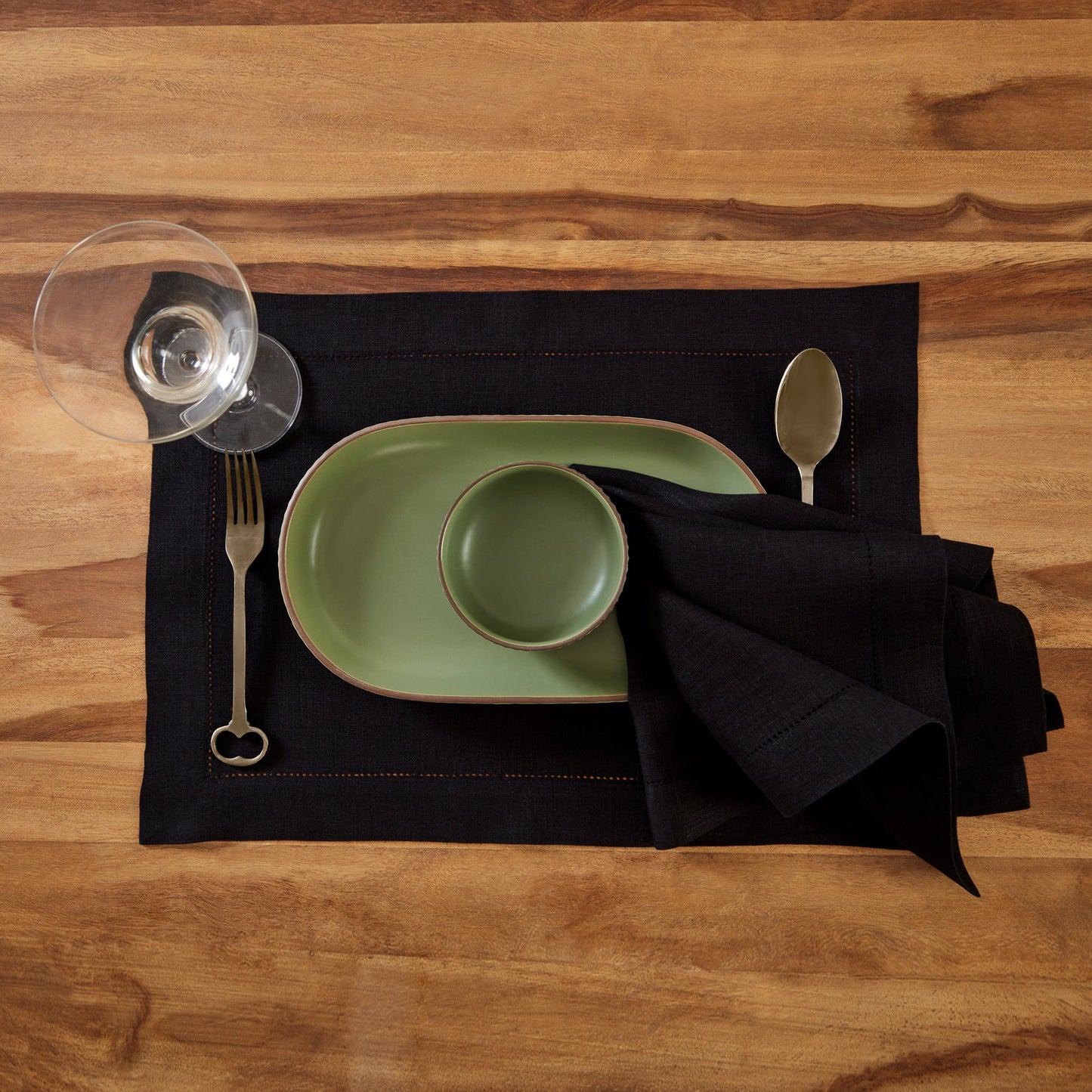 Medium Weight Hemstitch Placemats, Set of 4