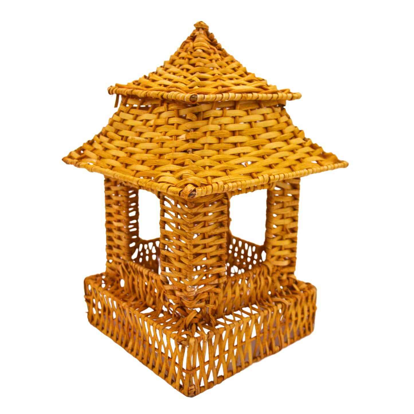Natural Rattan Pagoda Set - Pair of Small