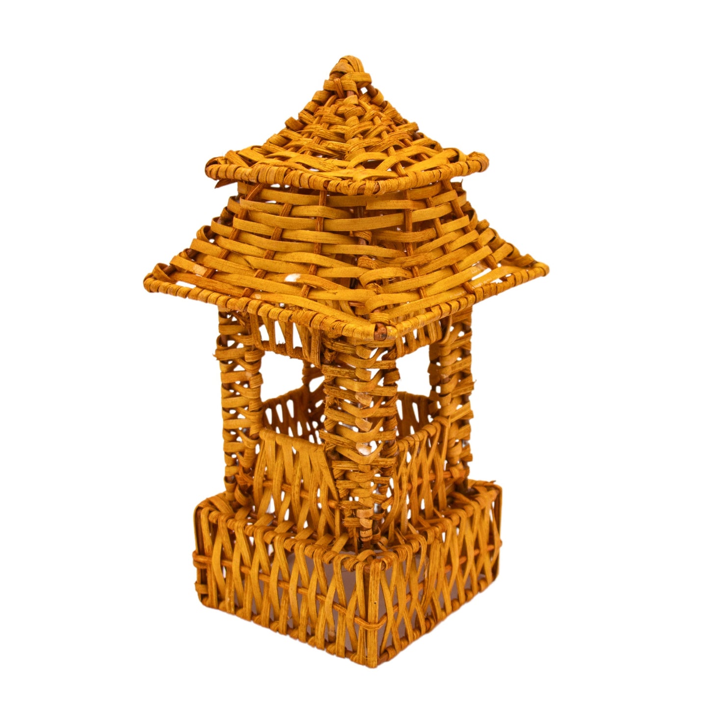 Natural Rattan Pagoda Set - Pair of Large