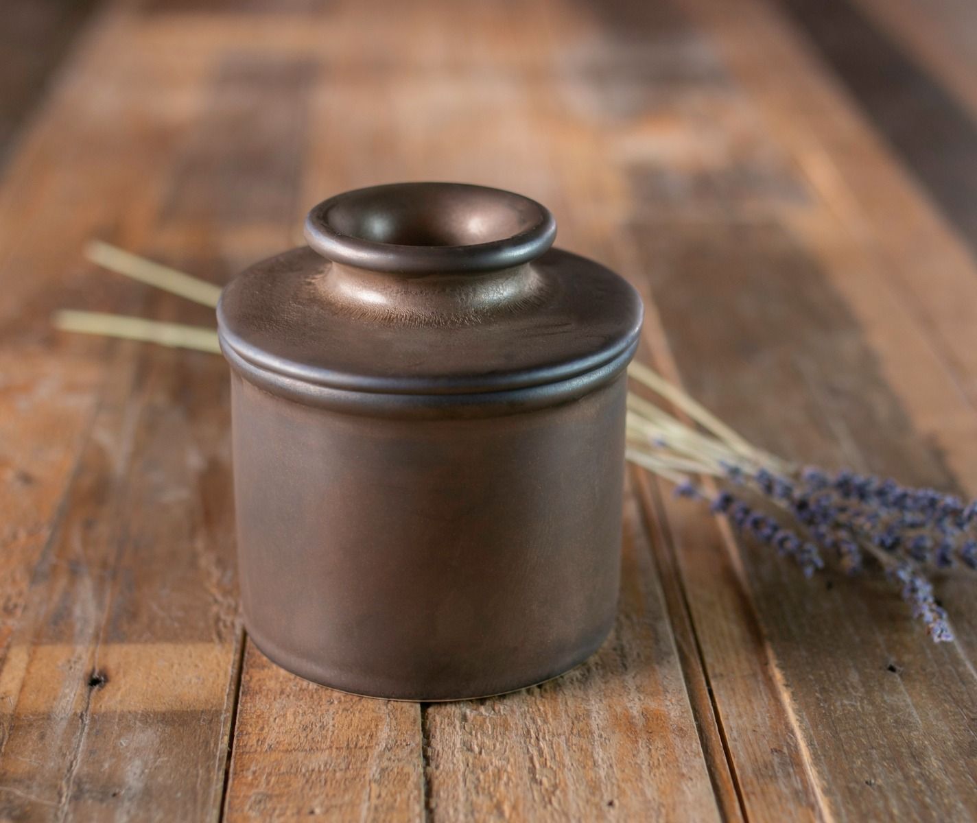 Classic Matte Bronze Butter Bell Crock