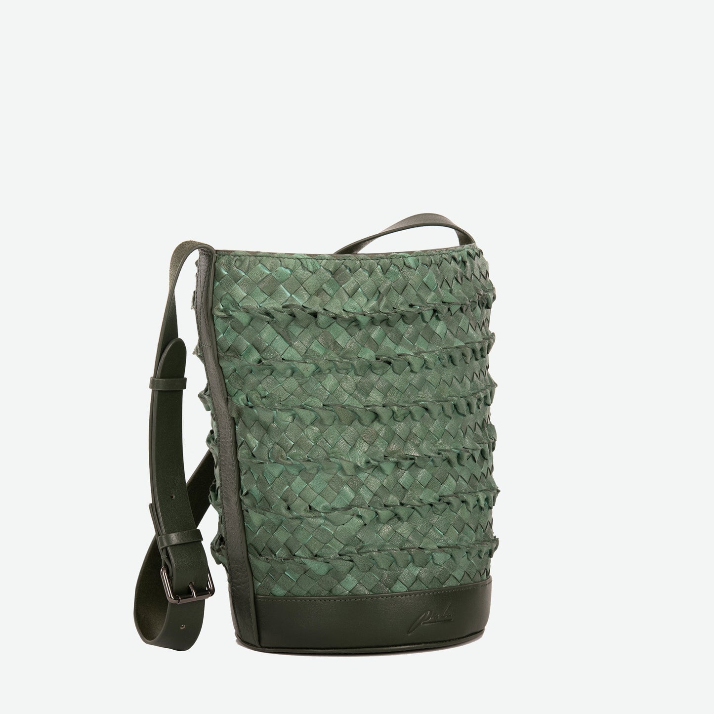 Emery Woven Leather Shoulder Bag